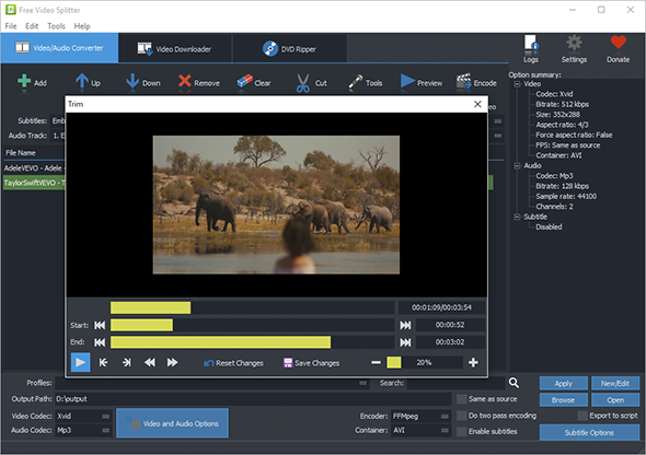 Set Start & End Points for Video Splitting Set Start & End Points for Video Splitting
